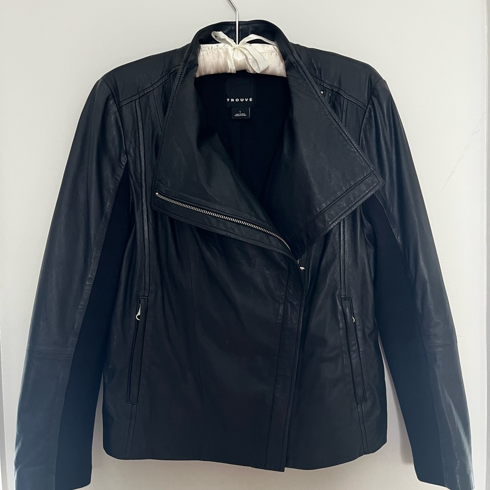 Trouvé Black Leather Jacket